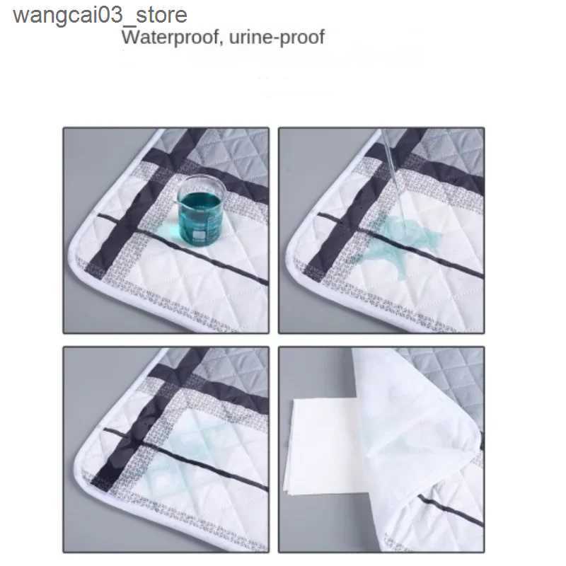 Blankets Swaddling Waterproof Washable Mattress Urine Mat Elder Incontinence Pad Bed Protector Adult Diaper Nappy Beding Sheet Cloth Breathable L24091