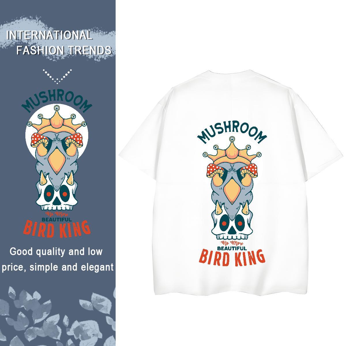 Fashion New Woman T Shirts 100% Cotton 230g Breathable Crew Neck Casual Sport skull Women Tshirts Nice DIY Printed Clothes Shirt