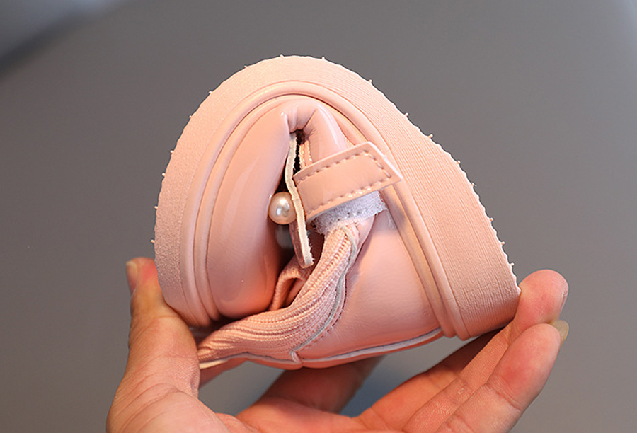 Baby Girls Princess Boots Sock Shoes Children Casual Toddlers Kids Autumn Winter Leather Shoes Happysteps with Pearls Beading Sizes 21-30