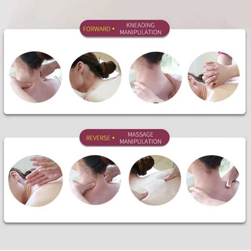 Finger pressure neck massager neck massager neck massager heated car pillow back massager pain relief vibration head Cervical pillow W240819