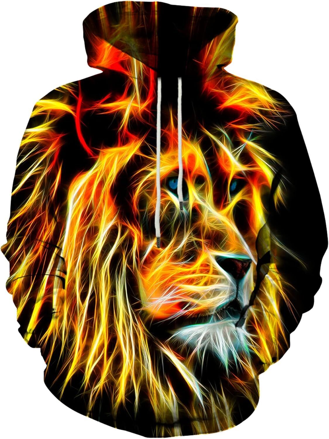 Hoodie for Mens Womens Unisex Realistic 3D Print Galaxy Pullover Hoodies with Big Pockets Graphic Hoodies sweatshirt trend