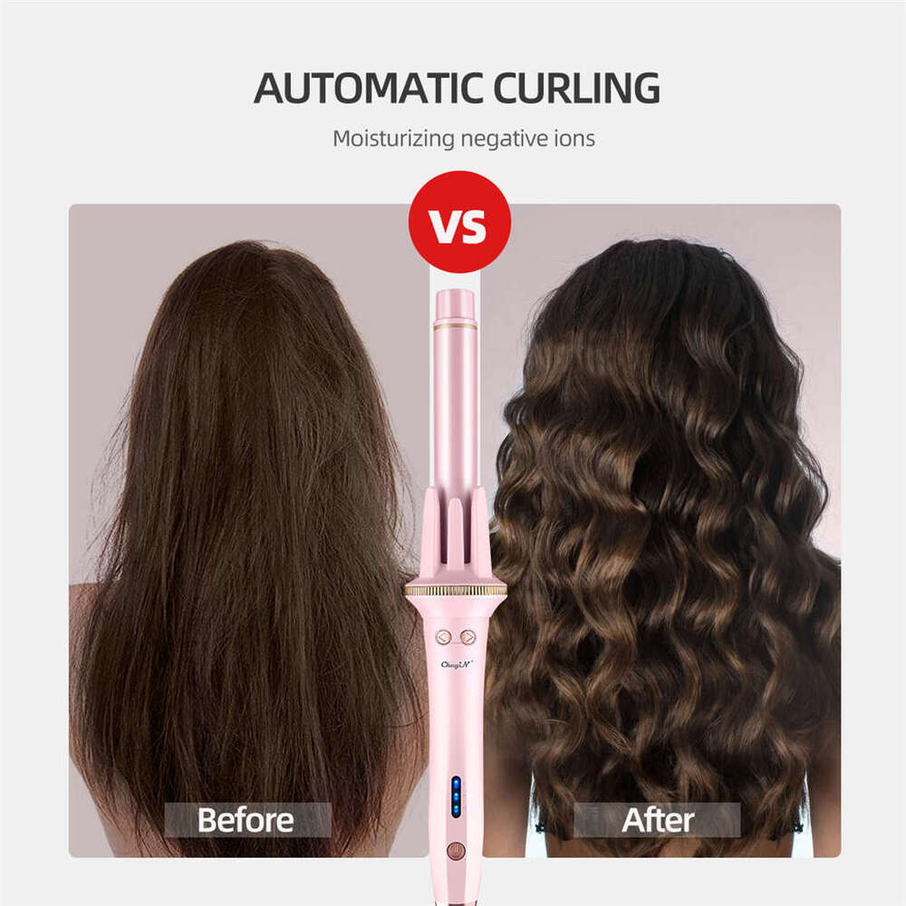 25mm Automatic Curler Stick Professional Rotating Curg Iron Negative Ion Hair Waver Ceramic Coating Styg hine