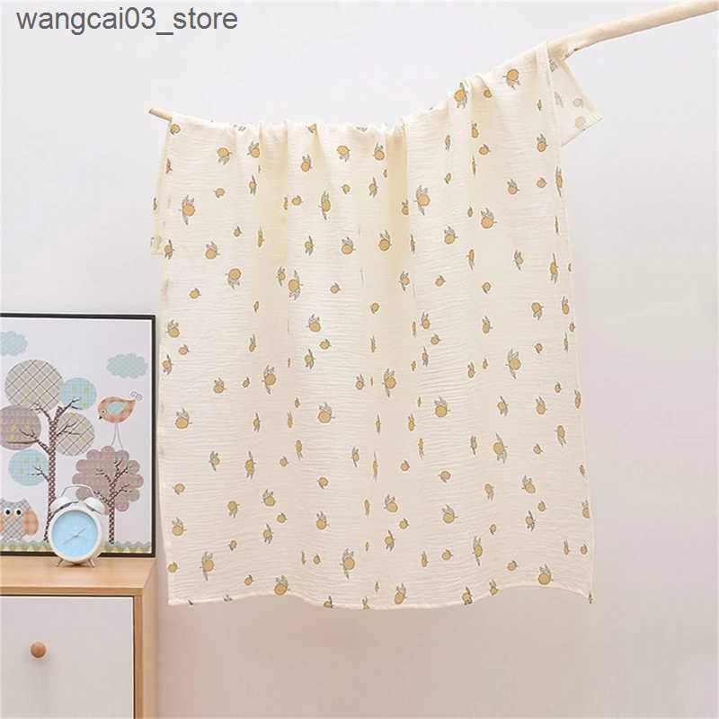 Blankets Swaddling Upgraded Muslin Swaddle Blanket Cotton Muslin Square Soft Large Muslin Swaddles Muslin Cloths for Baby Boys Girls Dropshipping L240