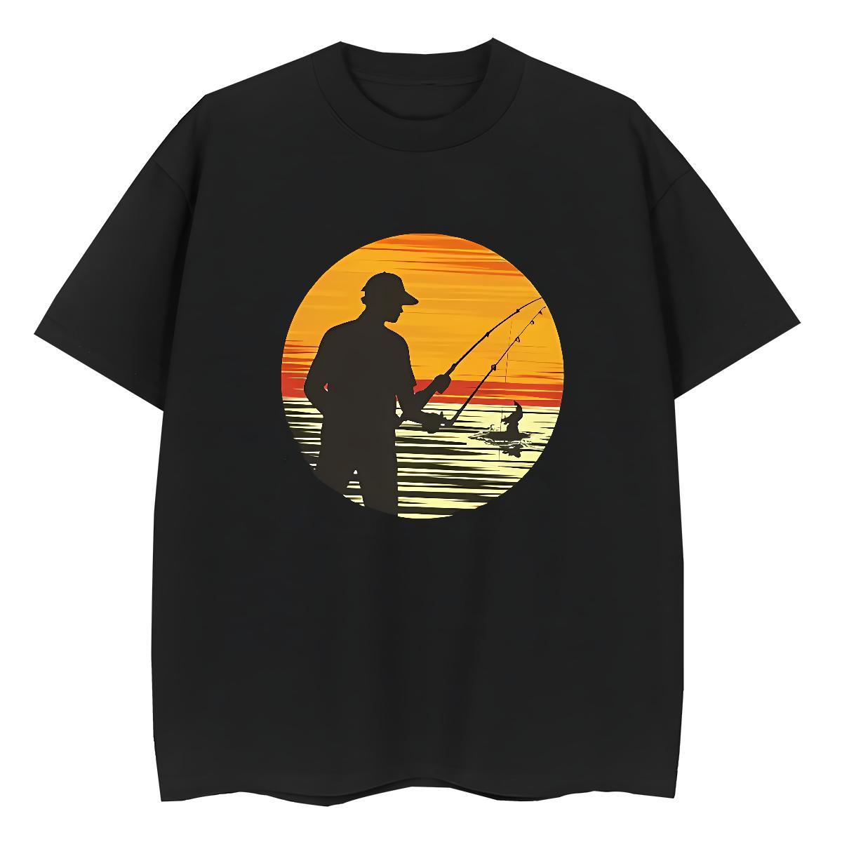 2024 DIY T Shirts Women 230g 100% Cotton Comfortable Outdoor person Couples T Shirts Soft Anime Print Tops Tees