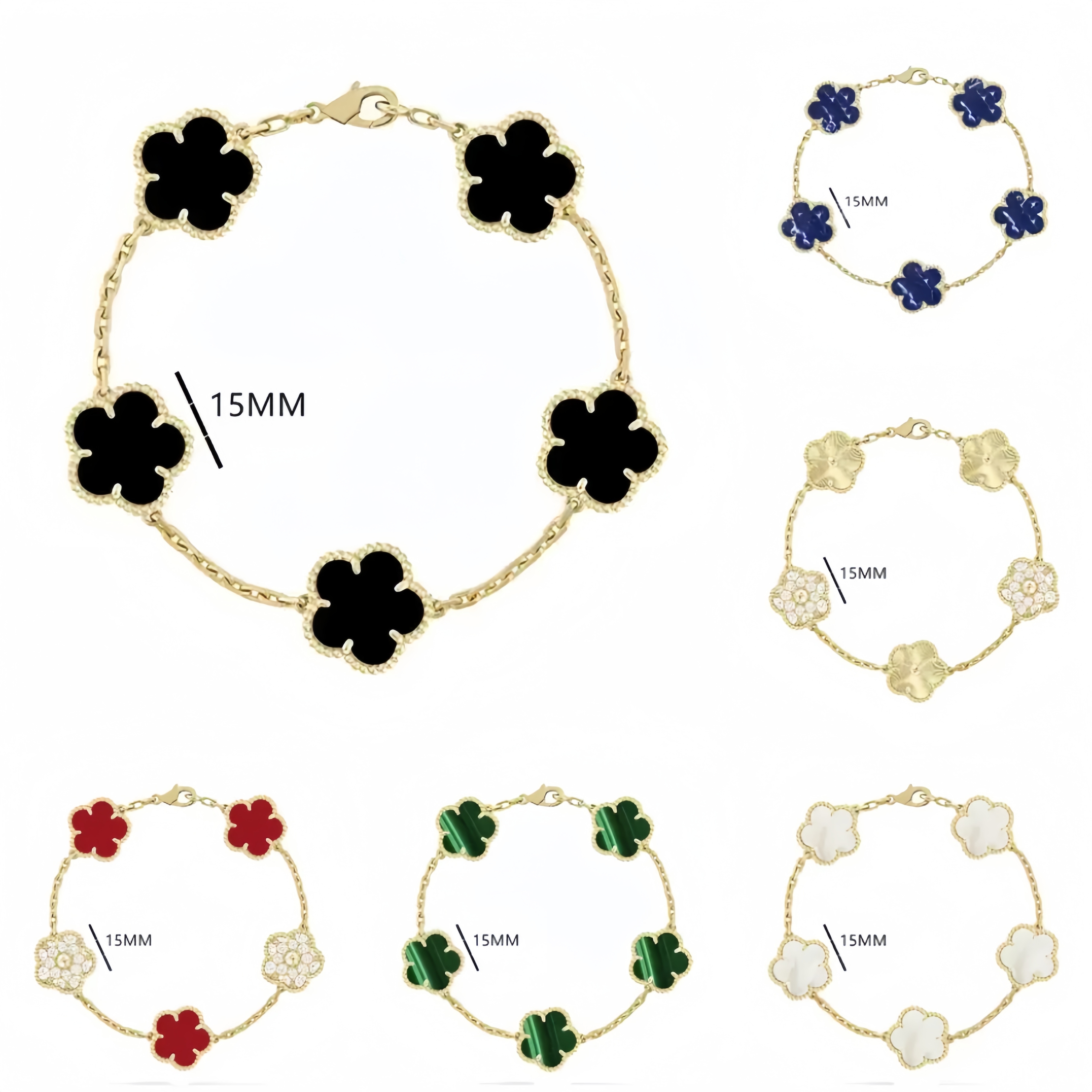 Bracelet For Men and Women Luxury Designer jewelry Bracelets 18K Gold Silver Rose Plate Agate Diamond Fashion Charm Chain Wedding Party