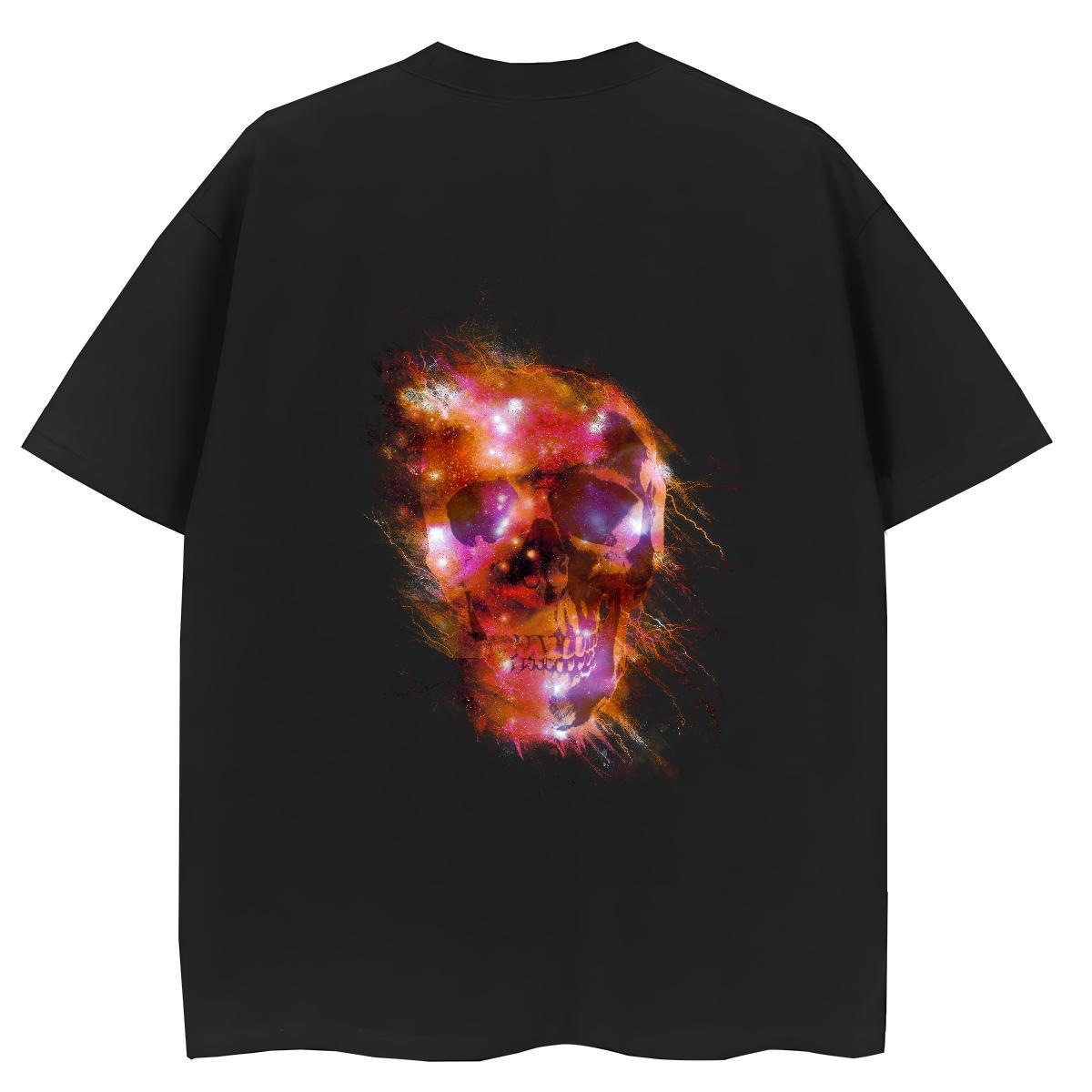 New T Shirts Women 230g Pure Cotton Breathable Soft Sports Street Wear skull Tshirt for Man Woman Unisex DIY Anime Printed Tops Tees