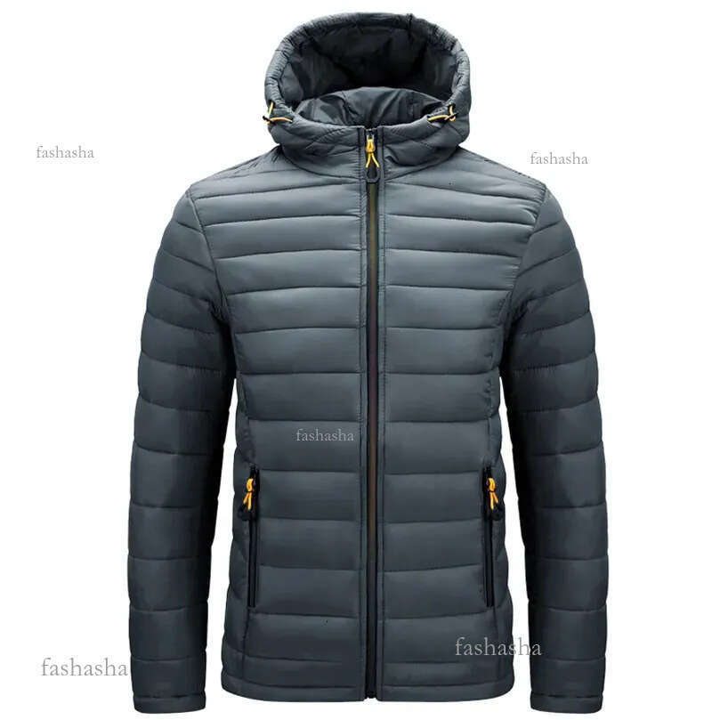 Men's Down Parkas Lightweight Padded Jackets For Men Male Coat Hooded Padding Plus Size 5XL 6XL Male Clothing 231010