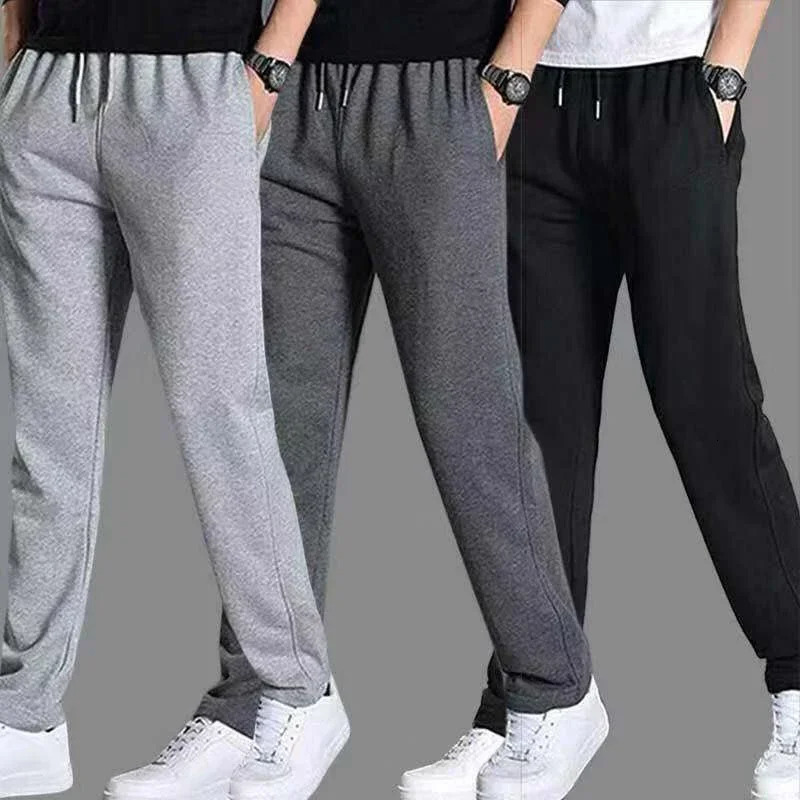 Spring Autumn Joggers Men Sweatpants Sportswear Knit Tracksuit Sports Pants Trousers Oversize Wide Leg Clothing 241009