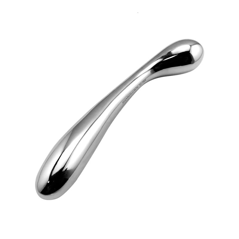 Heavy stainless steel double dildo G Spot wand anal beads butt plug metal prostate massager vaginal female sex toy women 241010