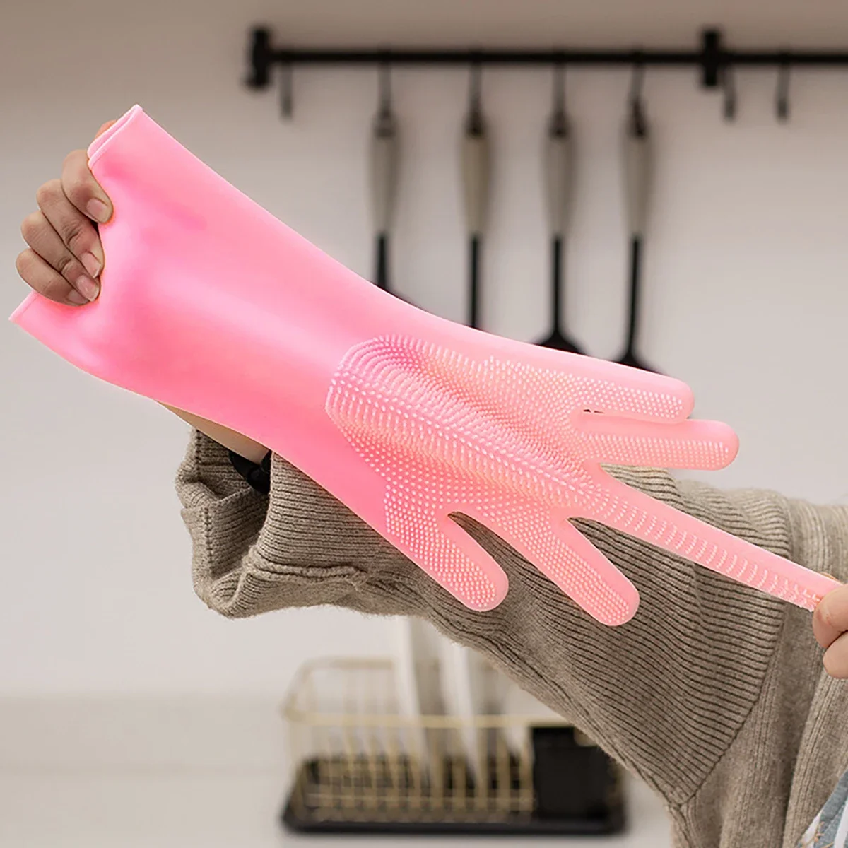 Bathroom Dog Cats Bath Brush Massage Gloves Soft Rubber Comb Pet Accessories for Cats Shower Cleaning Tools Suppliers