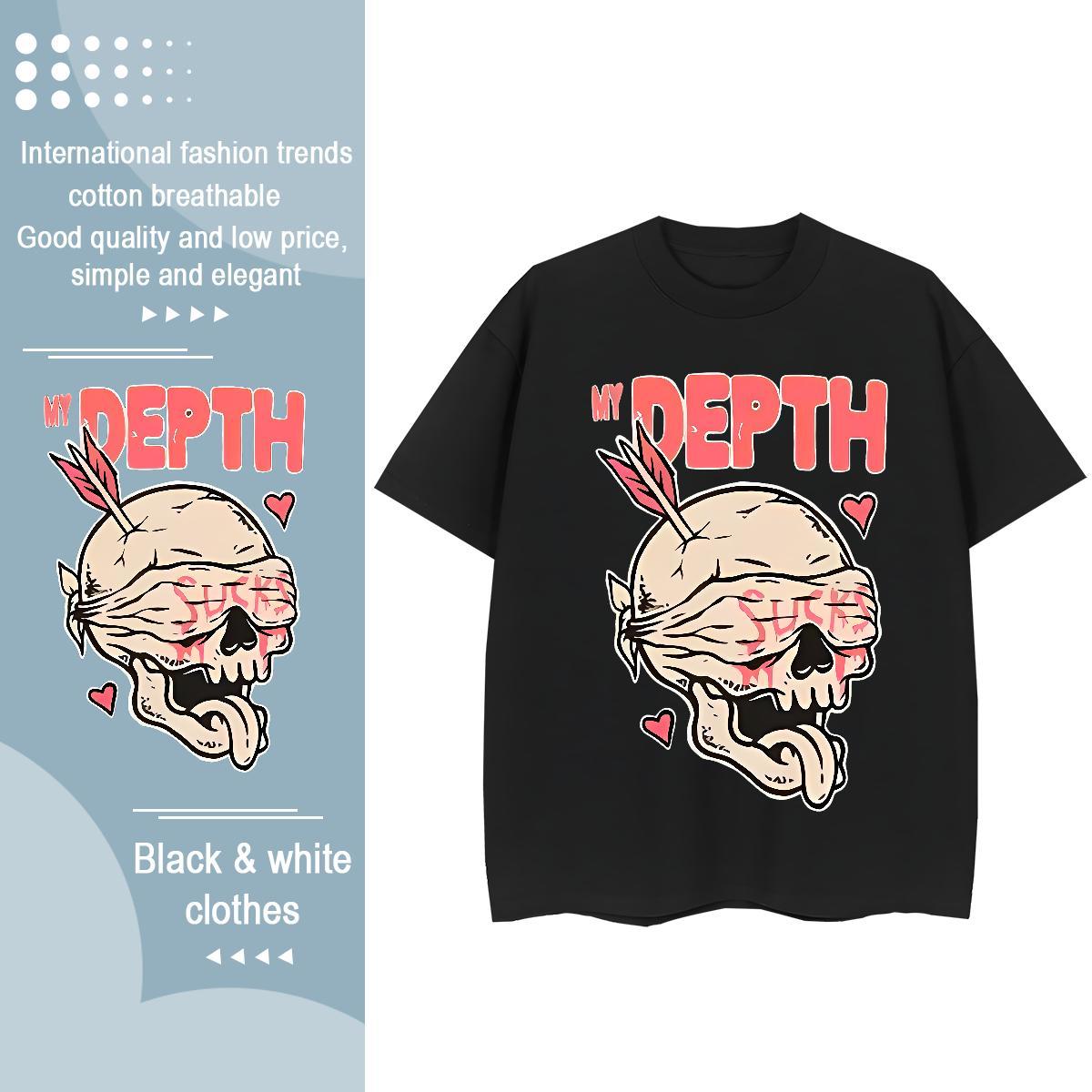 2024 T Shirts Women 230g 100% Cotton O-Neck Short Sleeve Casual masked Woman Tshirt Soft DIY Logo Top Tees