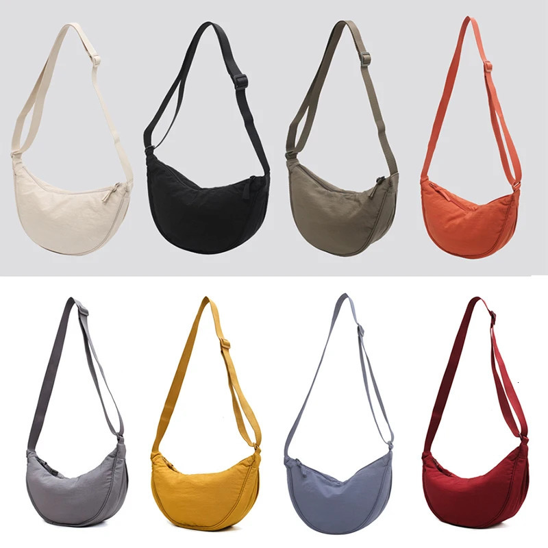 Casual Nylon Hobos Crossbody Bag for Women Shoulder Bags Large Capacity Tote Lady Travel Shopper Female Purses 2024 241011