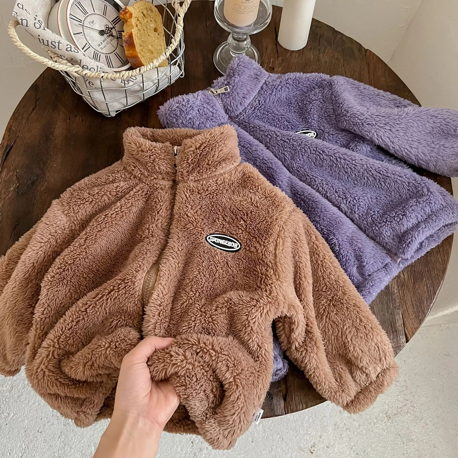 Winter Childrens Coat Plush Thick Jackets for Kids Girls Cardigan Warm Boys Outerwear Toddler Outfits Baby Clothes 18years y241011