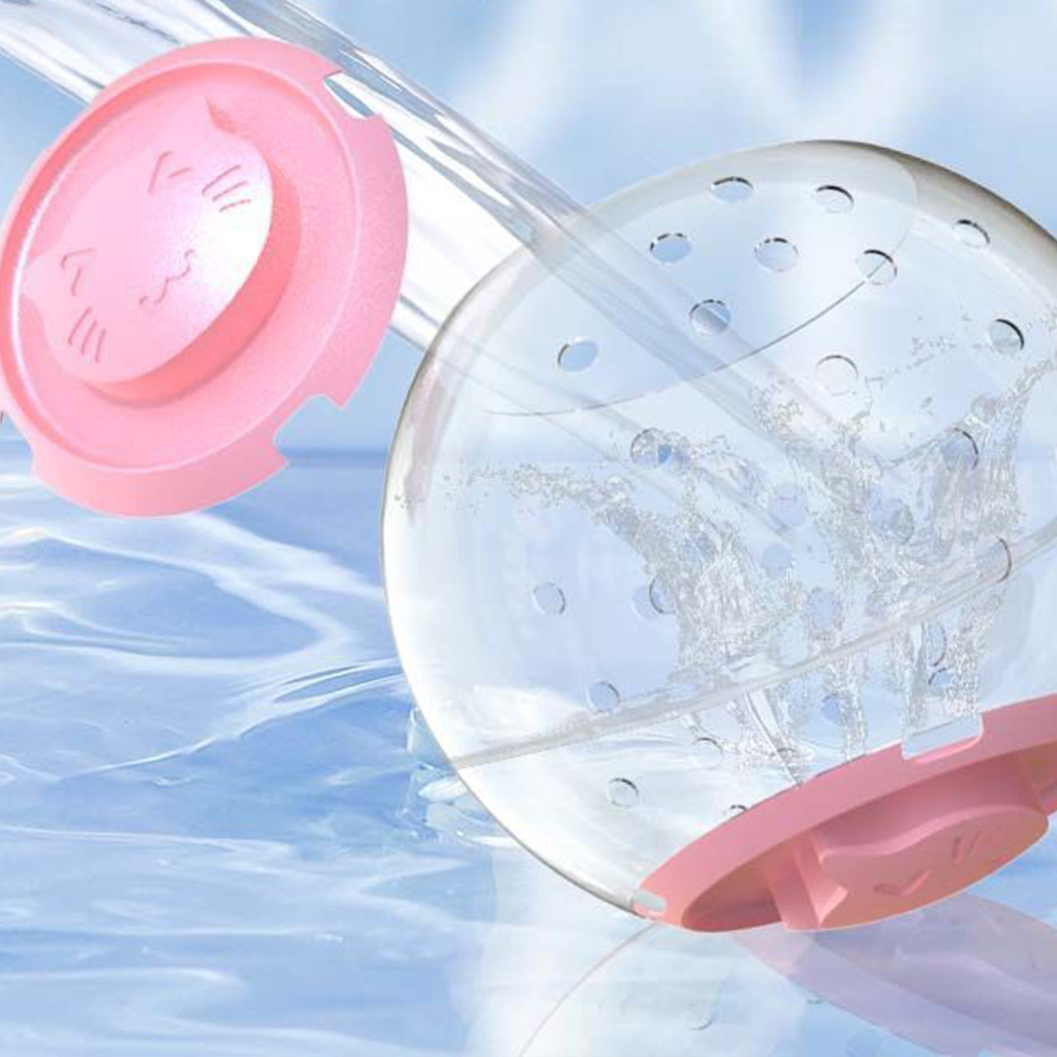 Small Pet Hamster Running Ball with Leash Exercise Toy Household Running Jogging Toy Hamster Spinning 12cm