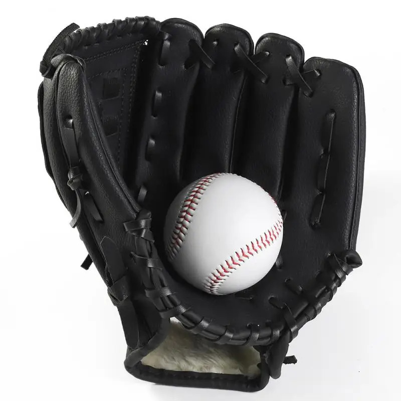 9.510.511.512.5inches Thicken Infield Pitcher Baseball Gloves Softball Gloves Children Teenagers Adults Full Baseball Gloves 241010