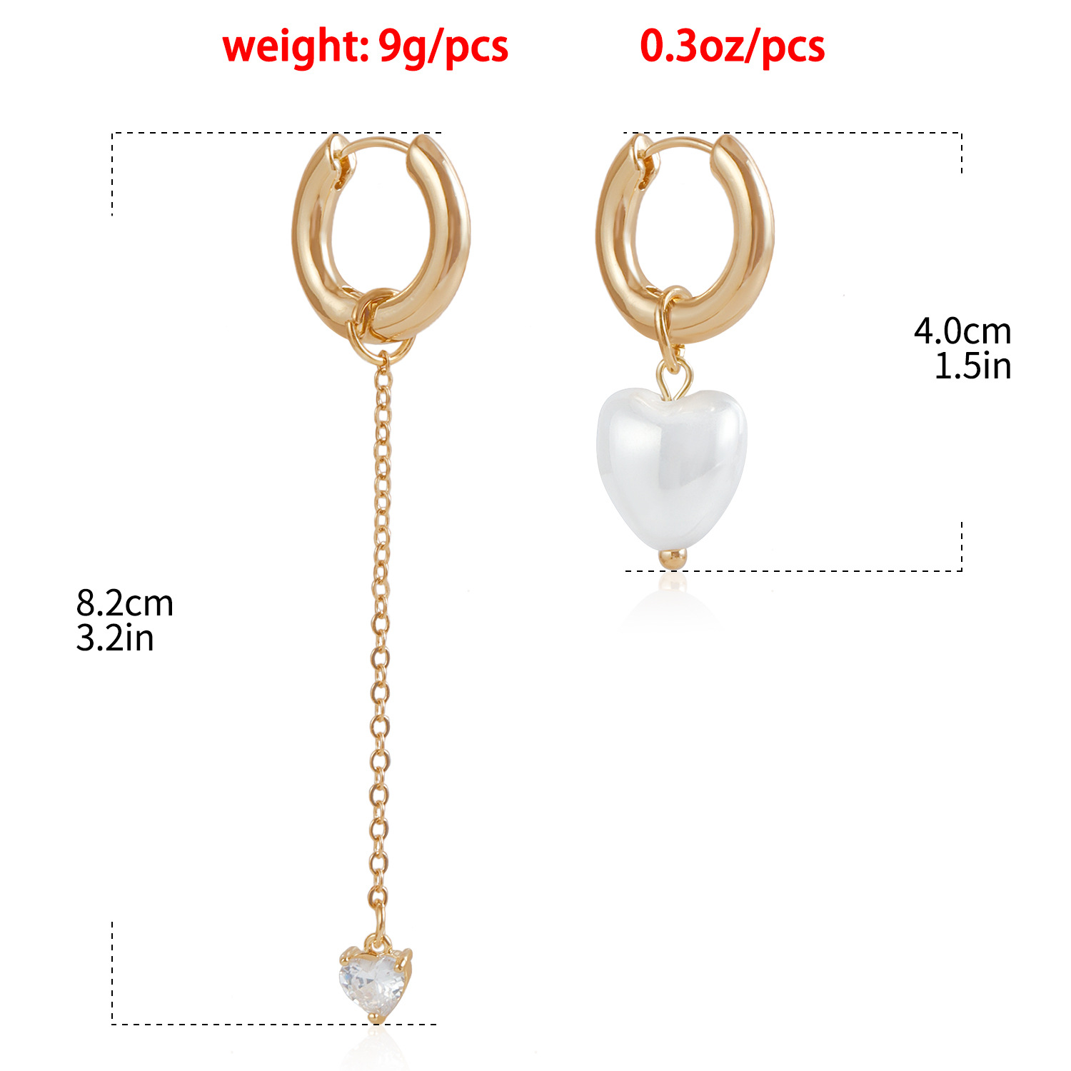 Elegant Tassel Heart Earrings with Dangle Pendant - Luxury Small-Scale Design Accessories Dangle Hoop Earrings For Women 2025 New In Y2K Jewelry Party