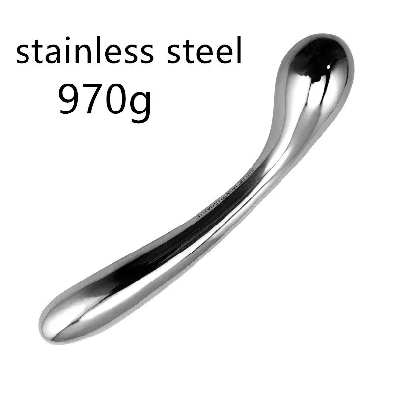 Heavy stainless steel double dildo G Spot wand anal beads butt plug metal prostate massager vaginal female sex toy women 241010