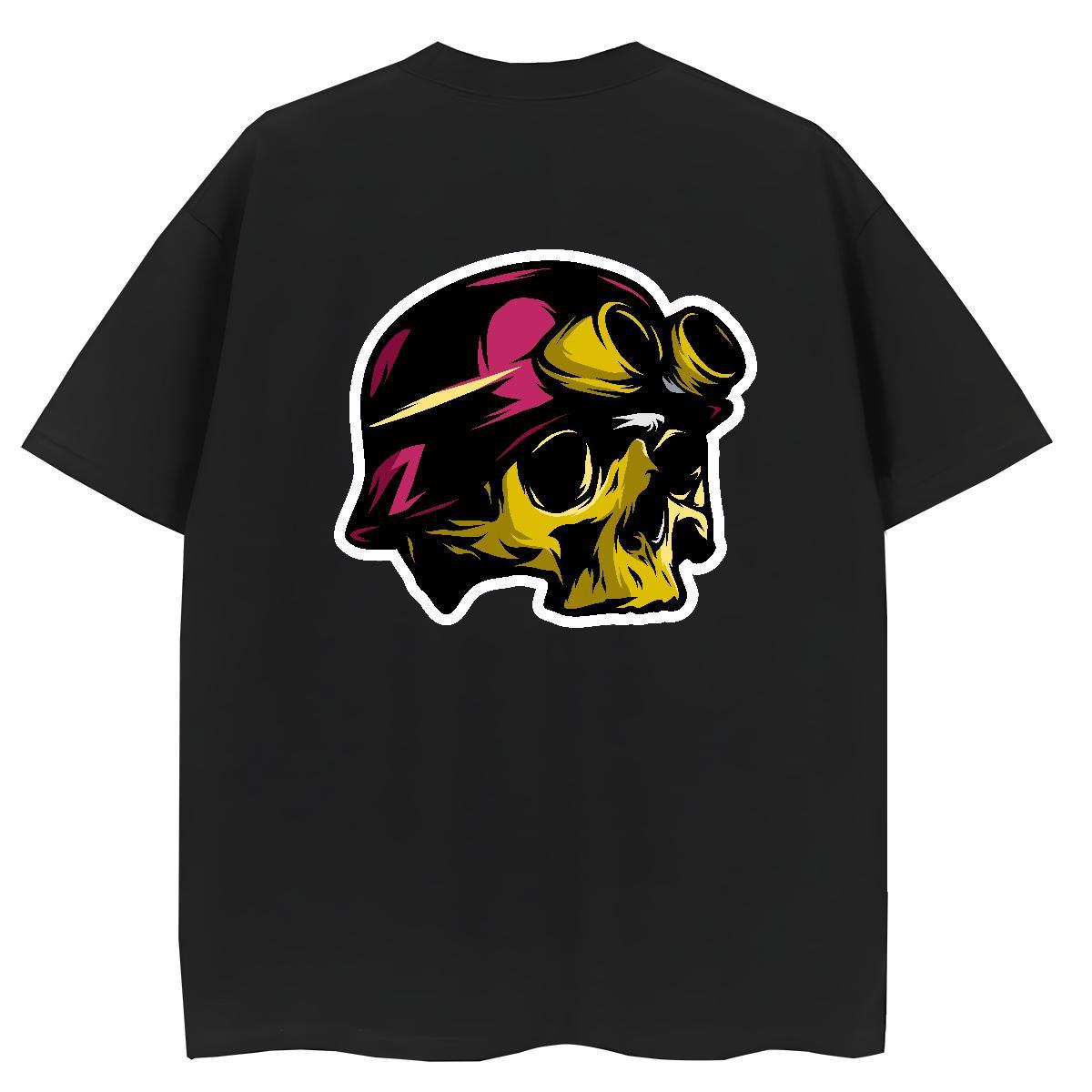 Casual New Woman T Shirts 230g Cotton Crew Neck Sports Casual skull Woman Tshirt Free Shipping Custom Cartoon Tees Shirts