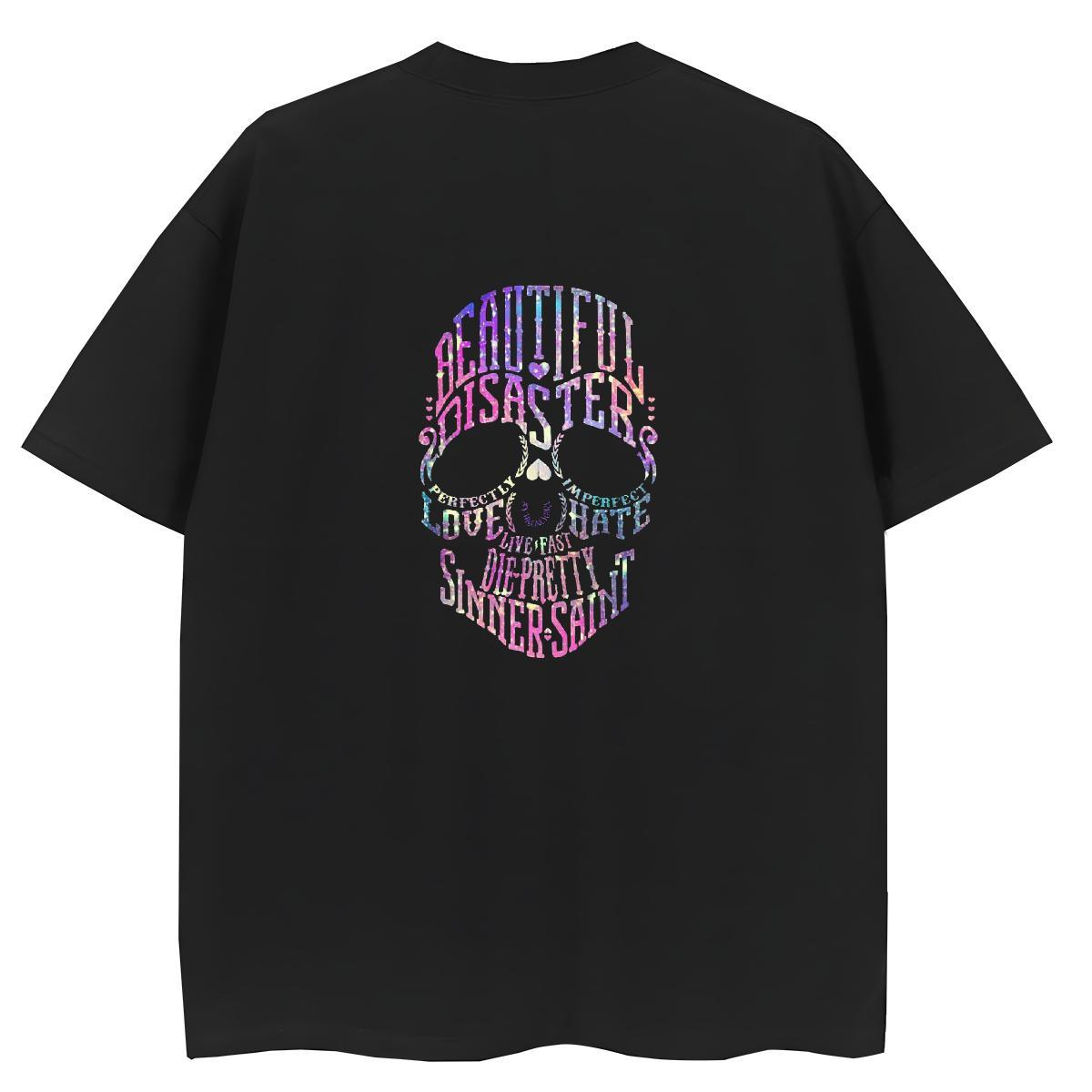2024 Designer T-Shirts for Women 230g Pure Cotton Breathable Short Sleeve Summer Casual skull Unisex Tshirts Popular DIY Anime Clothings