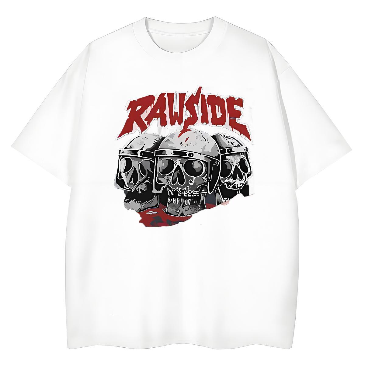 Fashion Woman T Shirts 230g 100% Cotton Comfortable Spring Summer skull Unisex Tshirts Wholesale Custom Cartoon Clothings