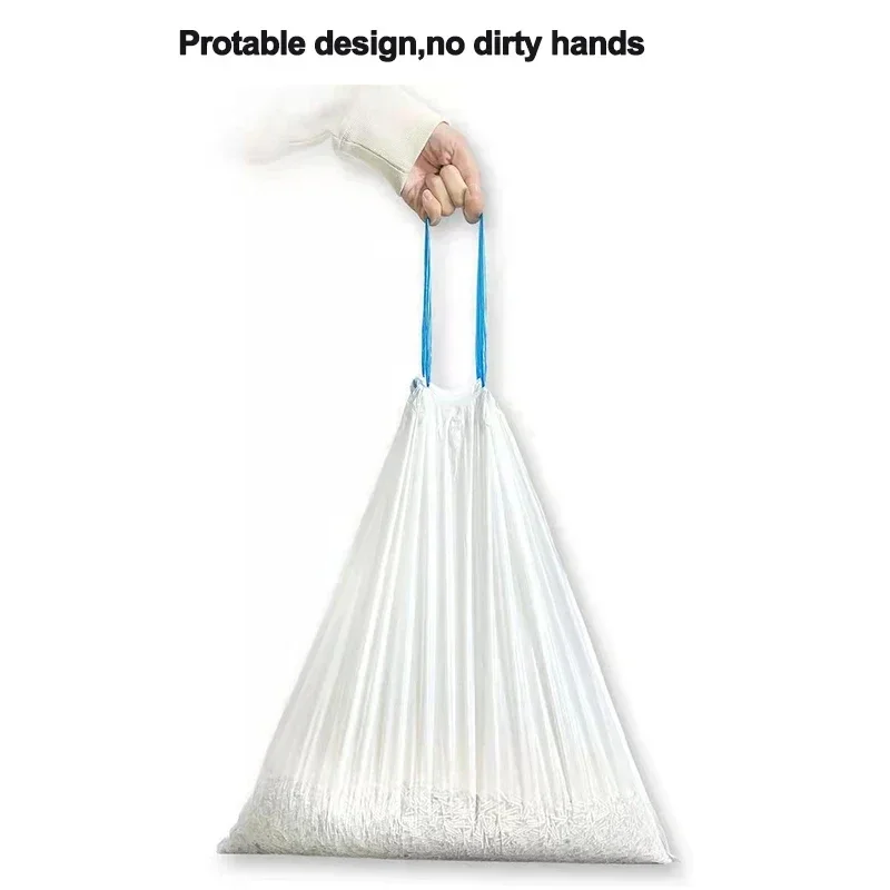 2/4 rolki Tonepie Smart Cat Litter Box Specjalna toaleta dla kota Worek na śmieci Degradowalne worki na śmieci dla kota Tonepie