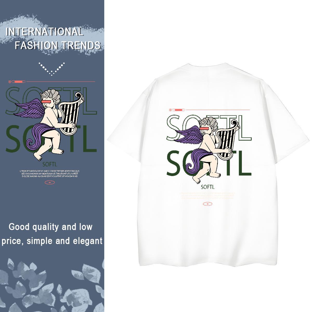 2024 Designer T shirt 230g 100% Cotton Short Sleeve O-Neck Hip Hop person Woman Tshirt Designer Nice Customized Tops Tees