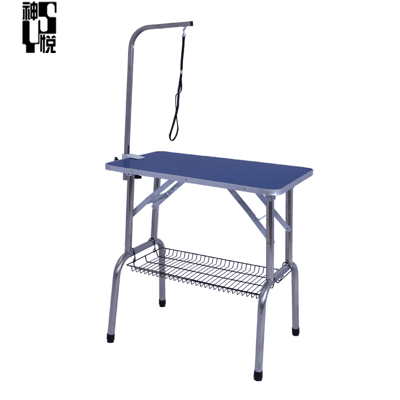Pet Supplies Height Adjustable Foldable LED lights Electric Lift Pet Grooming Table for dogs