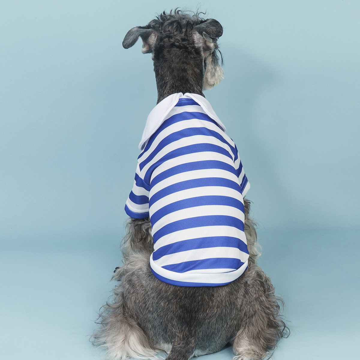 1 Piece Striped POLO Shirt Dog Clothes, Pet Dog T Shirt Clothes, Comfortable and Breathable, Casual and Cute Pet Tops