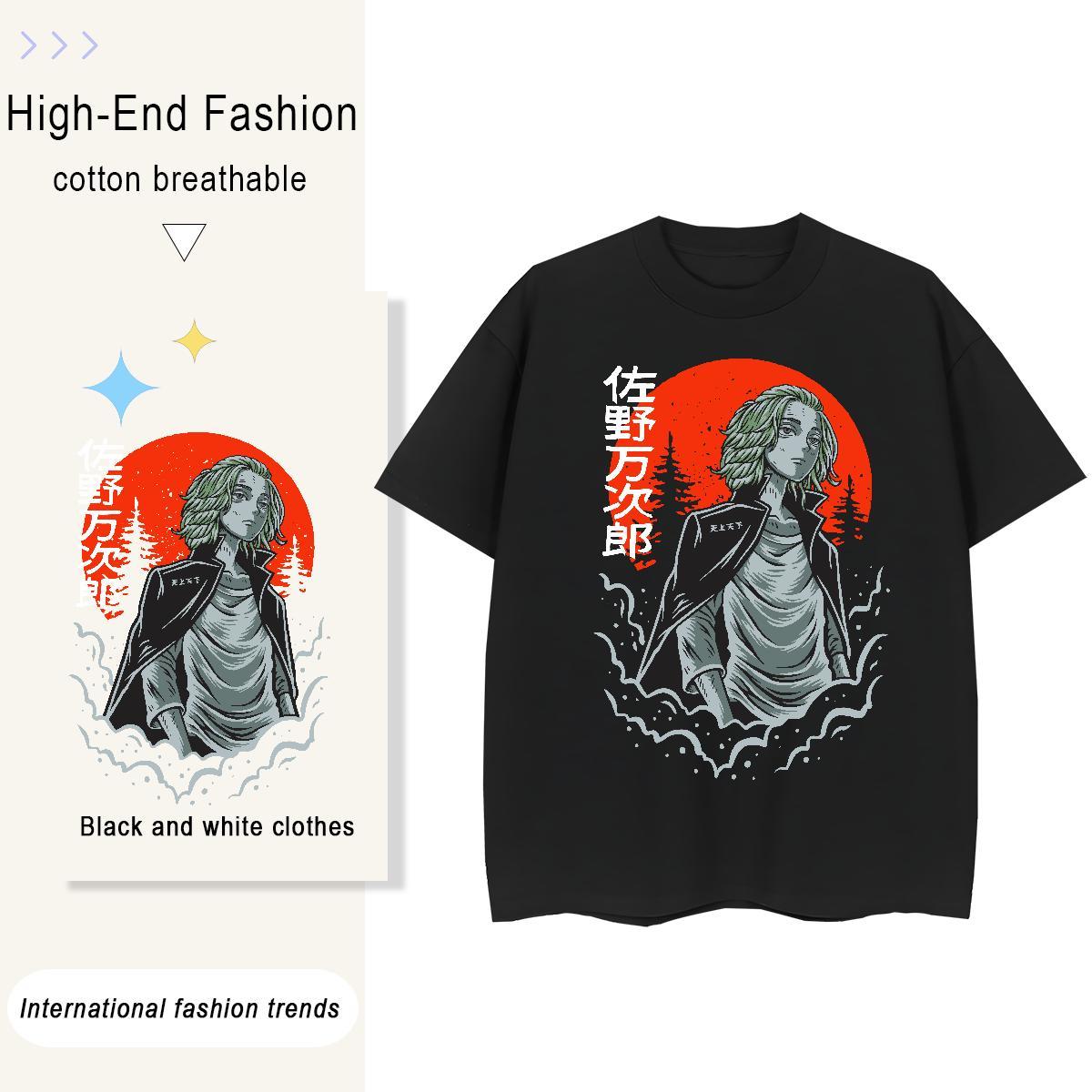 Casual New Woman T Shirts 230g 100% Cotton Short sleeve Soft Sports Street Wear Tokyo Revengers Woman Tshirt Comfortable DIY Printed Polos