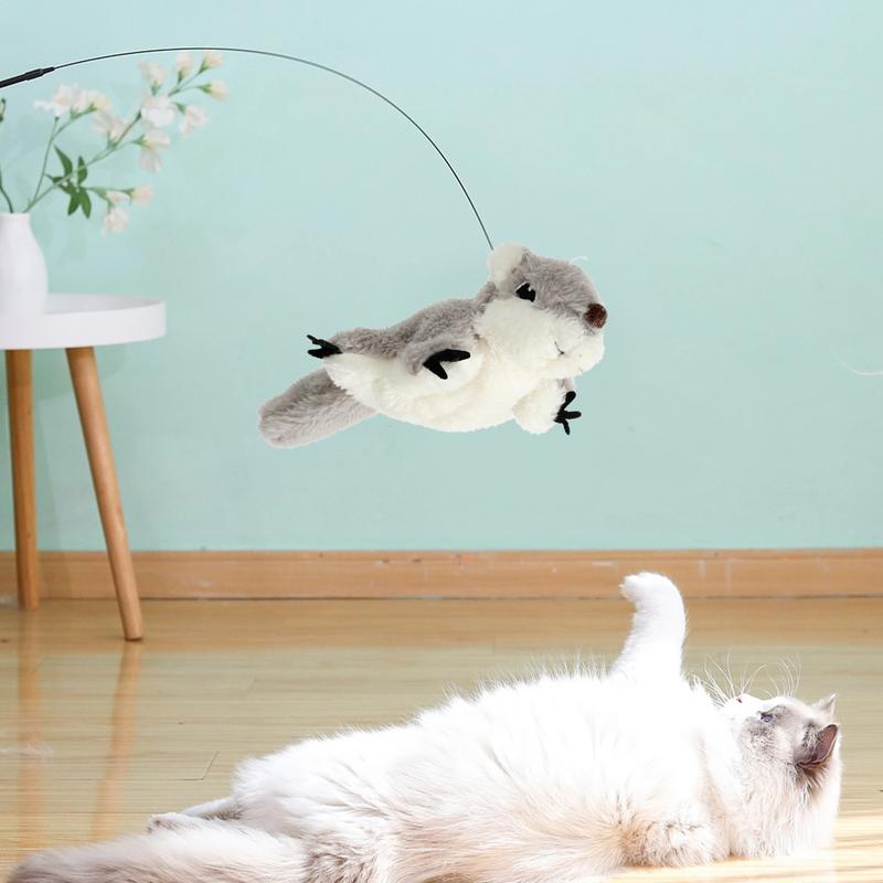 Electric Flying Bird For Cats Simulation Flying Bird Cat Teasing Catnip Toy Realistic Appearance Teasing Cat Toy For Medium Cats