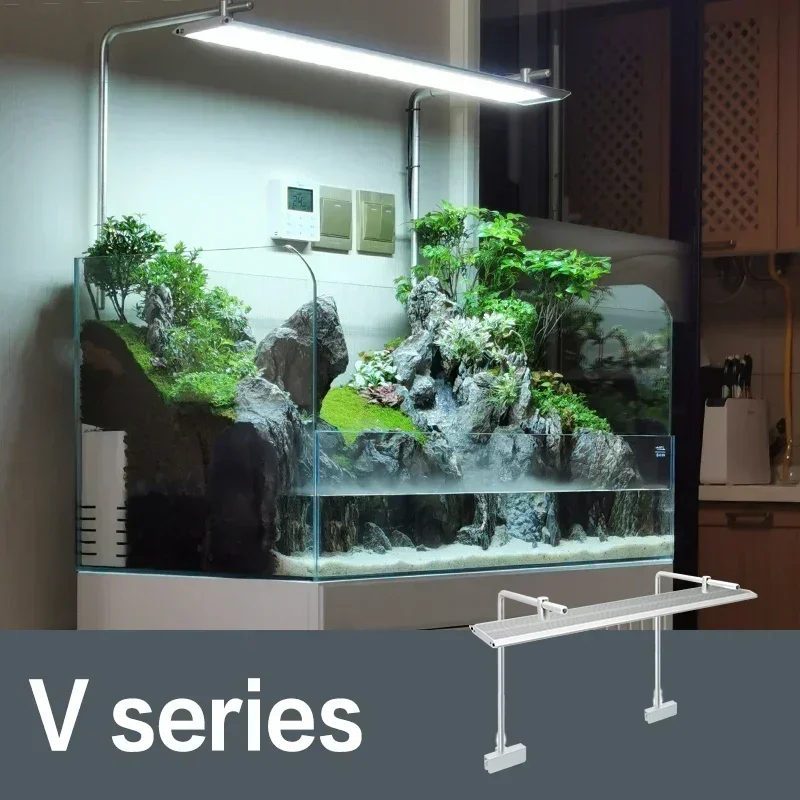 WEEK AQUA V Series Clip on Aqua Light 1200K White Color Full Spectrum Led Aquarium Lights