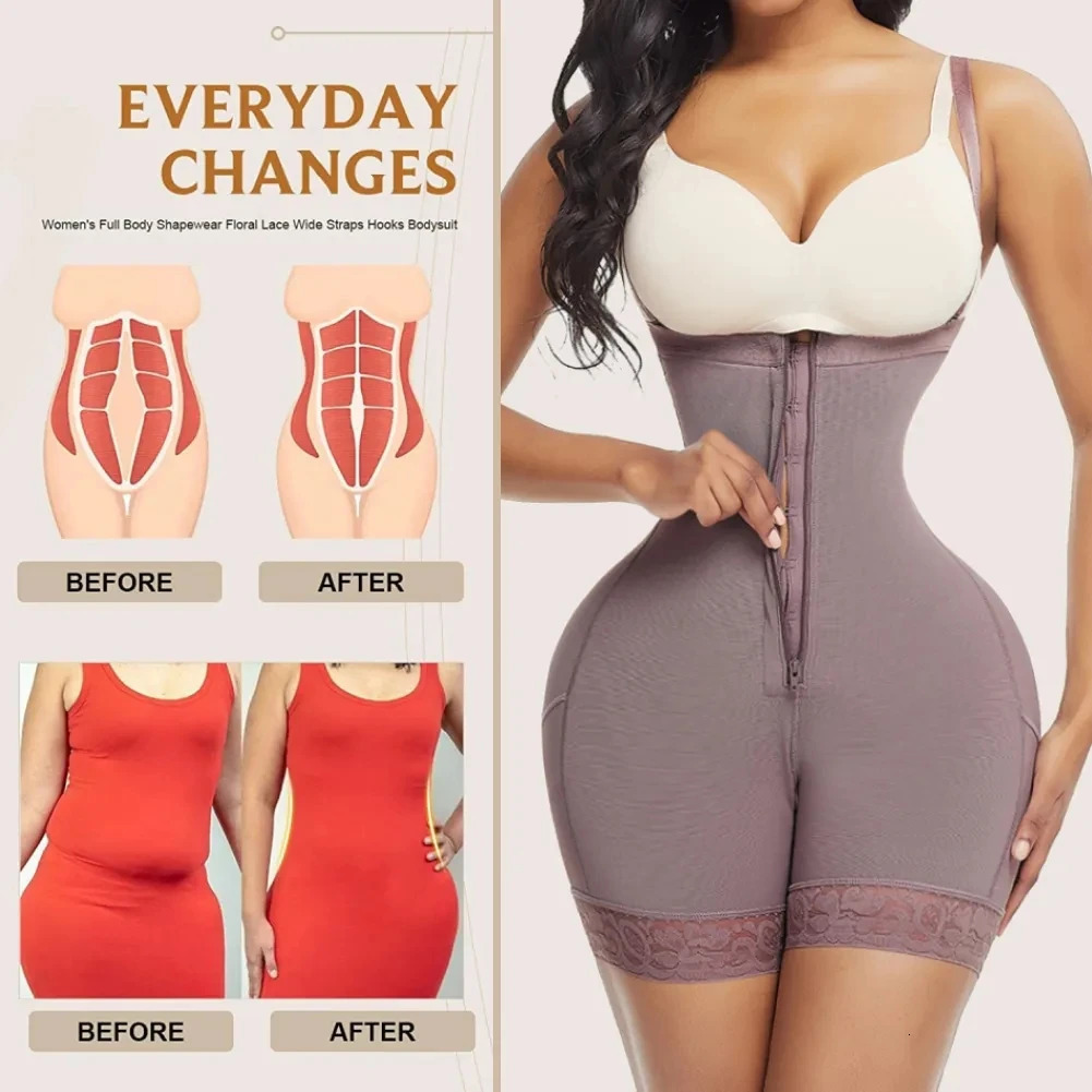 Fajas Colombianas High Waist Trainer Body Shapewear Slimming Sheath Women Flat Belly Butt Lifter Shapers Panties Push Up Corset 241008