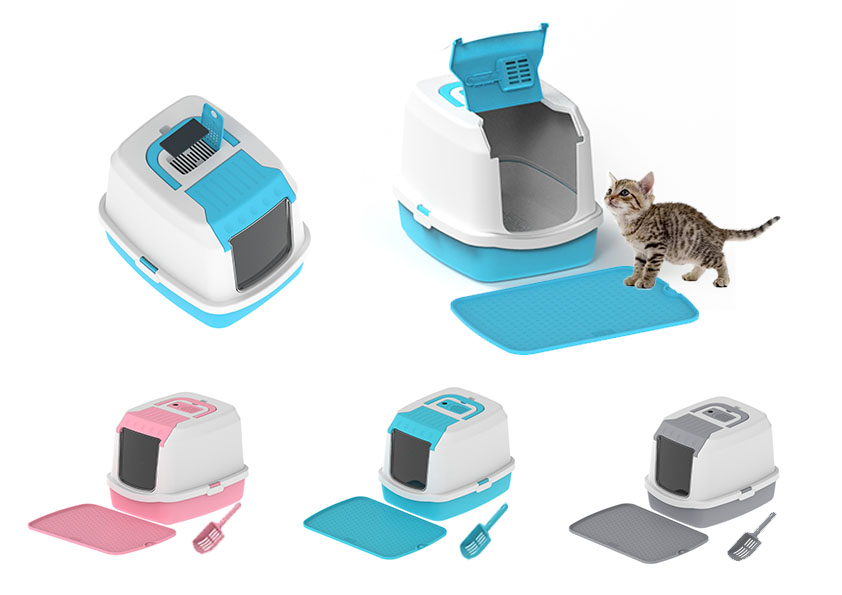Cat automatic litter box litter pan self cleaning cat tree scratcher post pet supplies