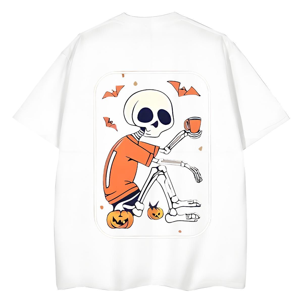 2024 Women T Shirts 230g Pure Cotton Breathable Short Sleeve Daily Wear pumpkin Women Tshirts Brand Anime Tees Shirts