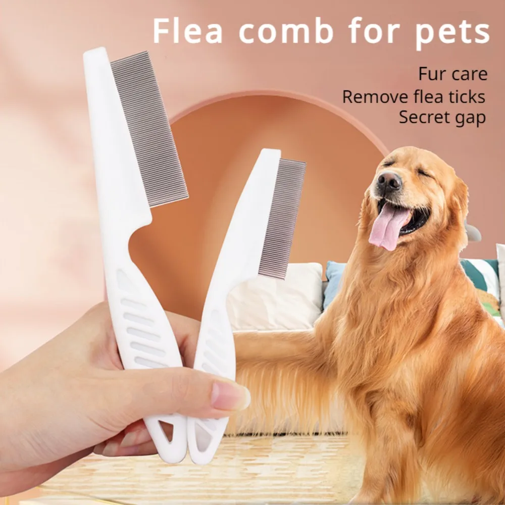1PC Cat Dog Flea Mouth Hair Comb Teeth Row Comb Eye Clean Face To Float Hair Needle Comb Pet Supplies Pet Hair Remover