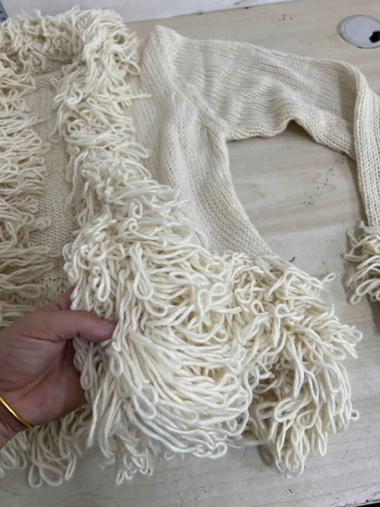 Joskaa Vintage Fringe Sweater Jacket Hipster Sexy Long Sleeve Knit Cardigan Tops Fall 2023 Fashion Outerwear Streetwear 241009