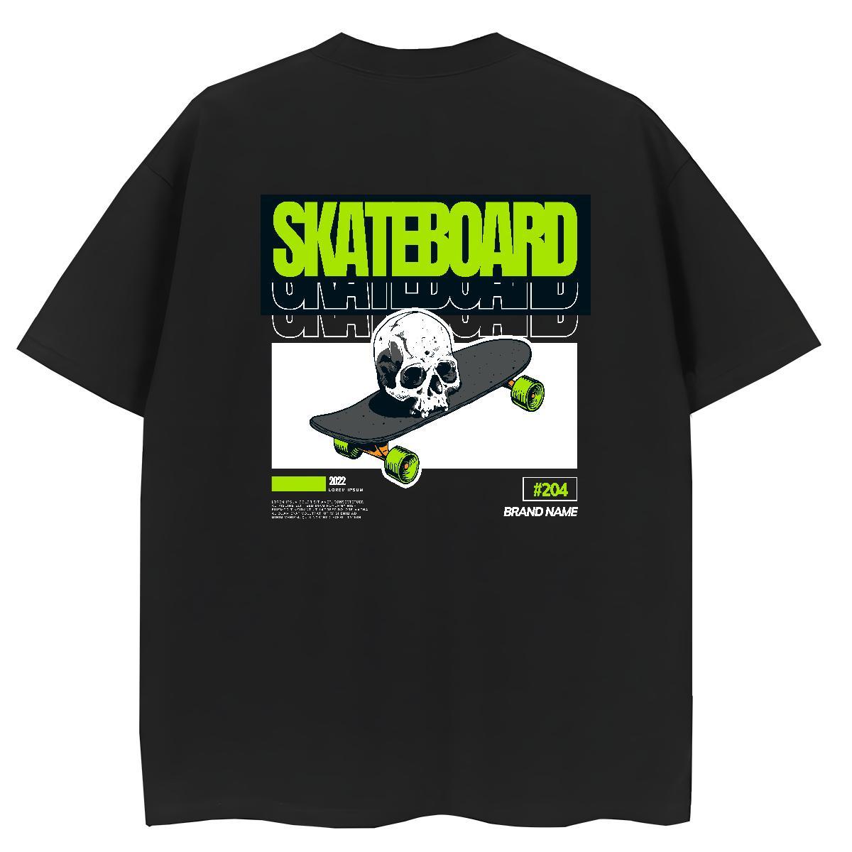 Stylist T Shirt For Woman 230g Pure Cotton Crew Neck Breathable Spring Summer skull Unisex Tshirts Brand Black Oversized Polos