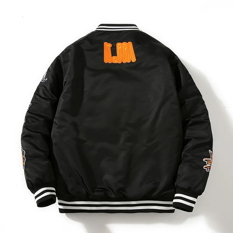 Winter school team jacket mens letter badge American baseball street fashion hiphop young couple clothing 241011