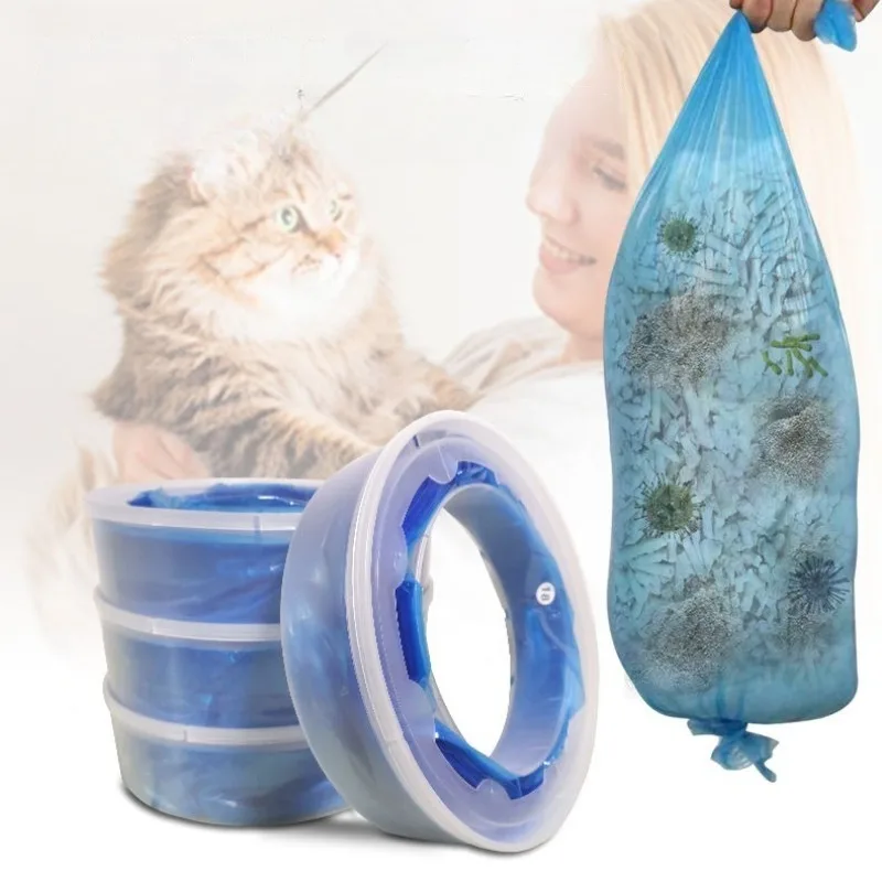Cat Toilet Garbage Bag Litter Clear Professional Accessories Sandbox Cleaning Garbage Bags Replenishment Automatic Litter Box