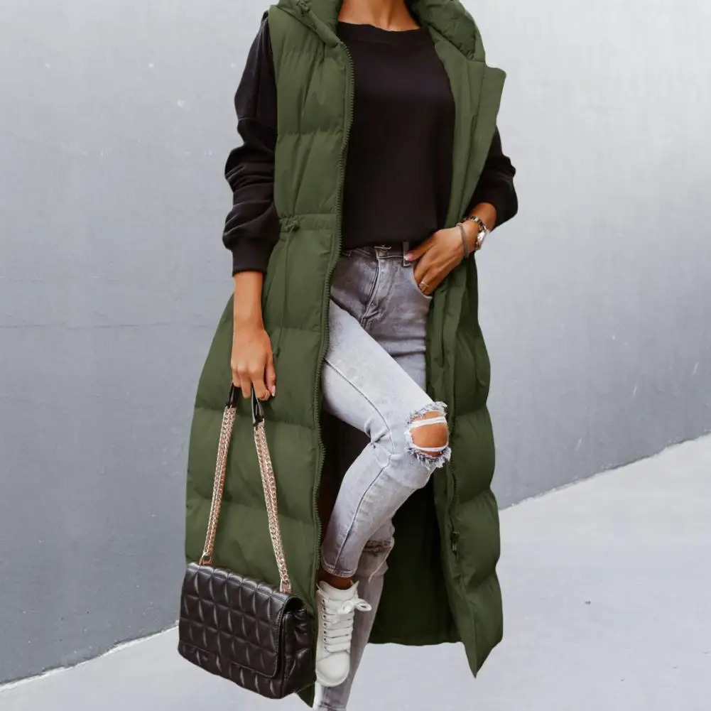 Fashion Down Vest Soft Puffer Vest Zipper Autumn Winter Women Down Coat Jacket Cold Resistant 241008