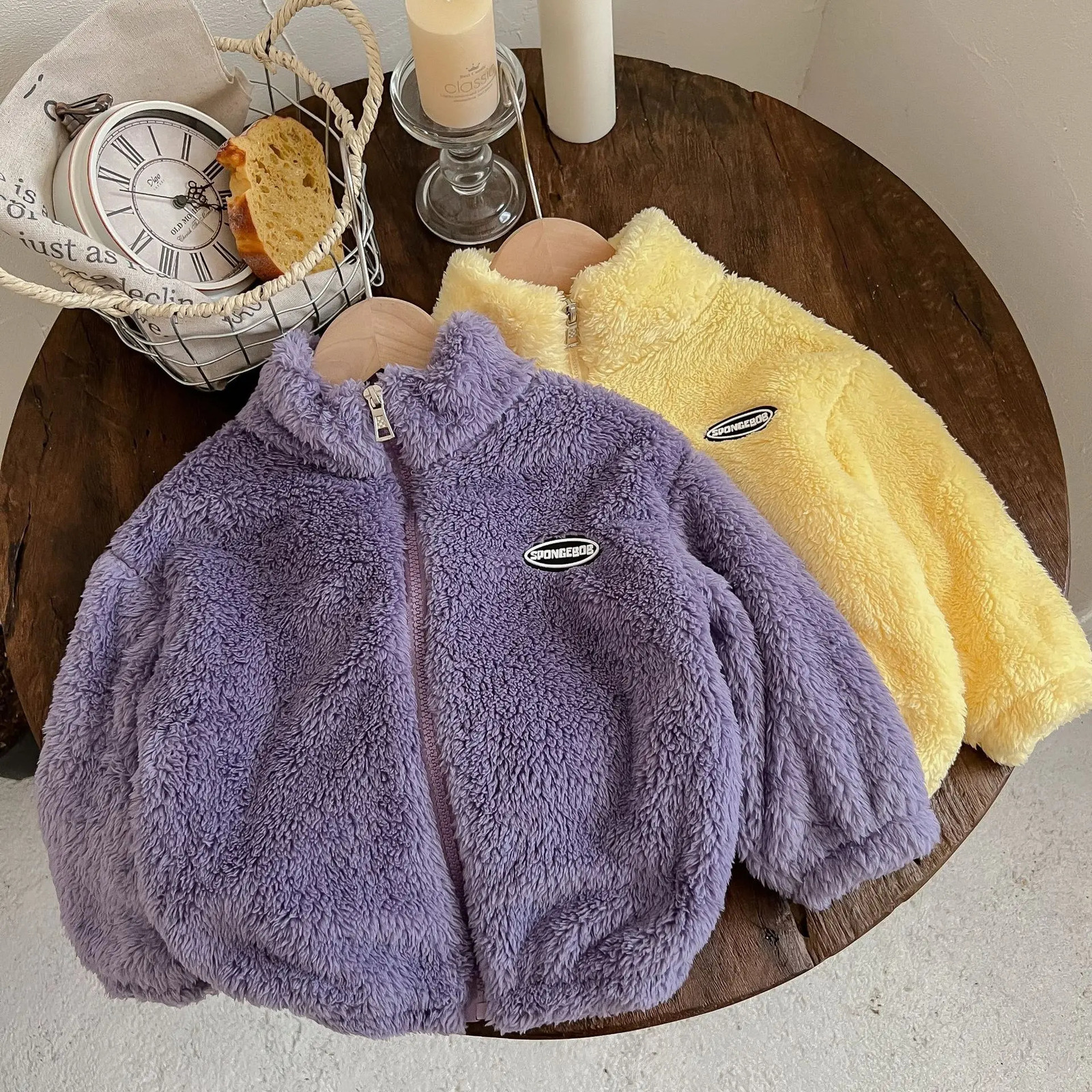 Winter Childrens Coat Plush Thick Jackets for Kids Girls Cardigan Warm Boys Outerwear Toddler Outfits Baby Clothes 18years y241011