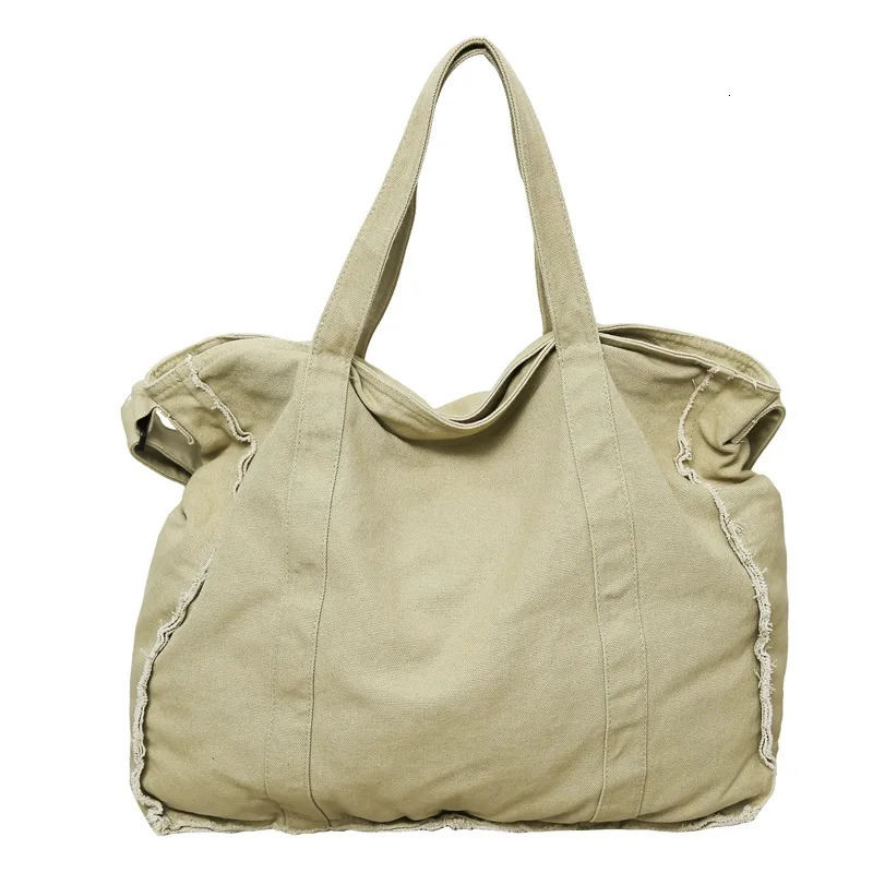 Japanese retro canvas bag large capacity student leisure class handbag light literature commuting handbag 241008