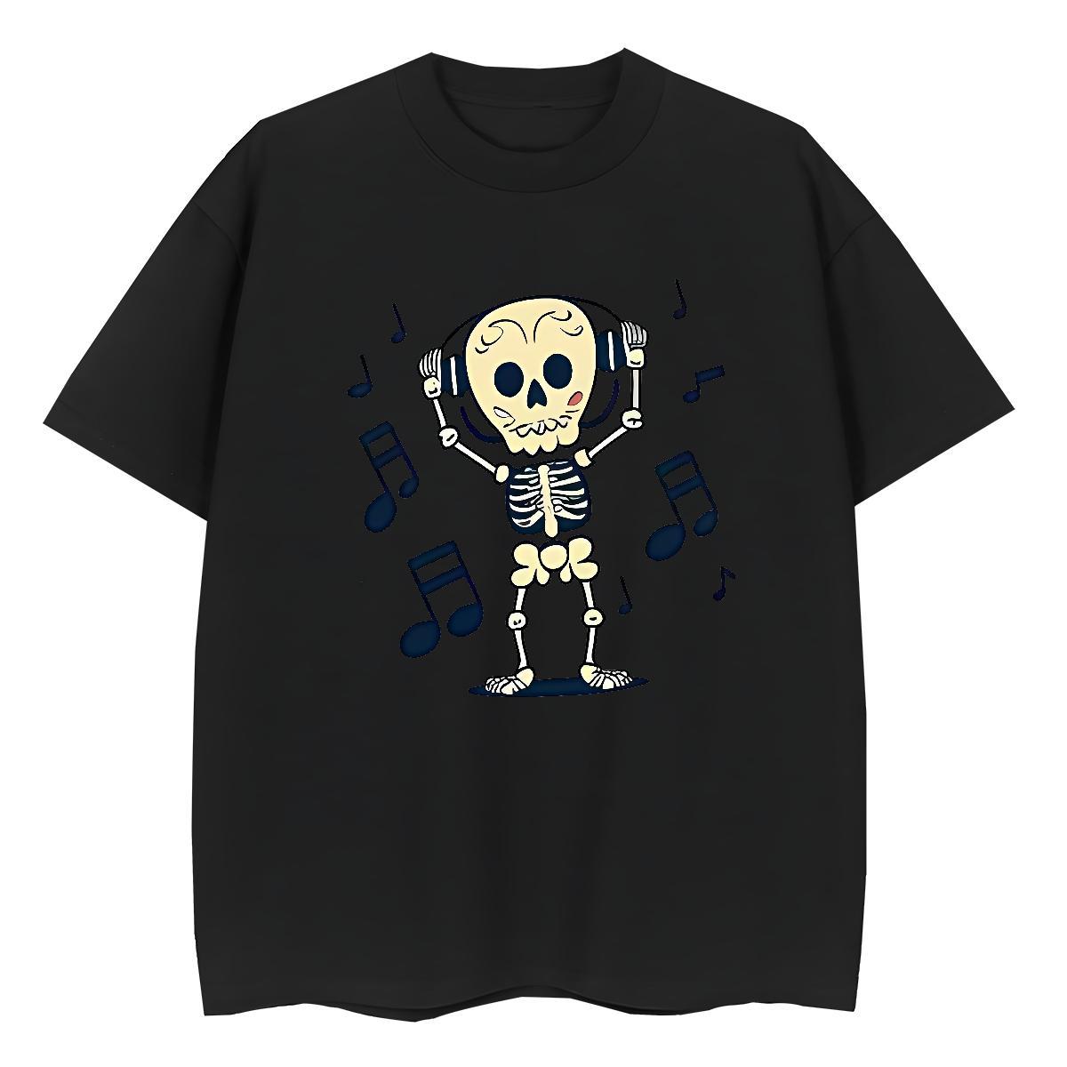 TOP Quality T Shirt For Woman 230g Cotton Crew Neck Breathable Beach music Tshirt for Man Woman Free Shipping Custom Cartoon Wear