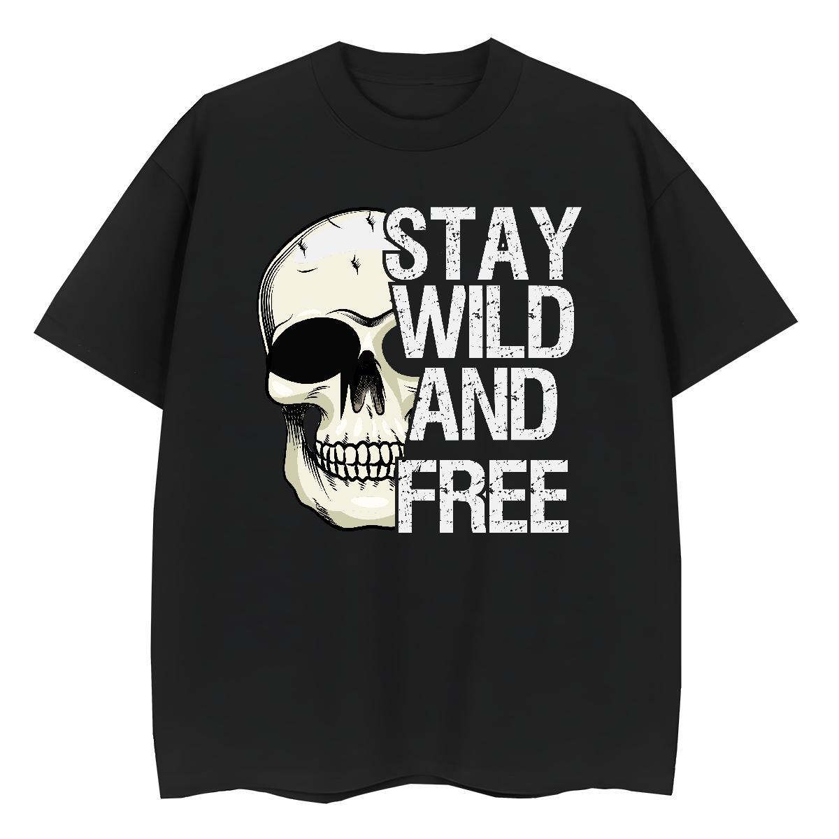 DIY Womens T Shirts 230g 100% Cotton Breathable Street skull Women Tshirts Comfortable Cartoon Printing L-4XL Tees Shirts