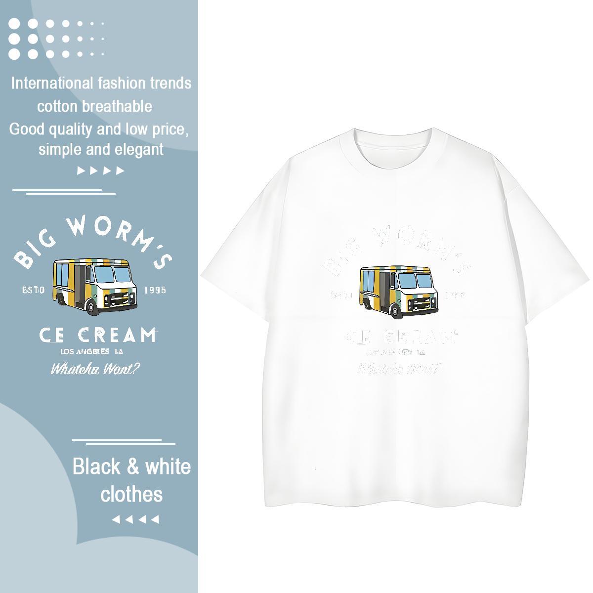 New Arrival Womens T Shirts 230g Cotton O Neck Short Sleeves Daily Wear car Woman Tshirt Loose fit Plus Size Custom Tshirts