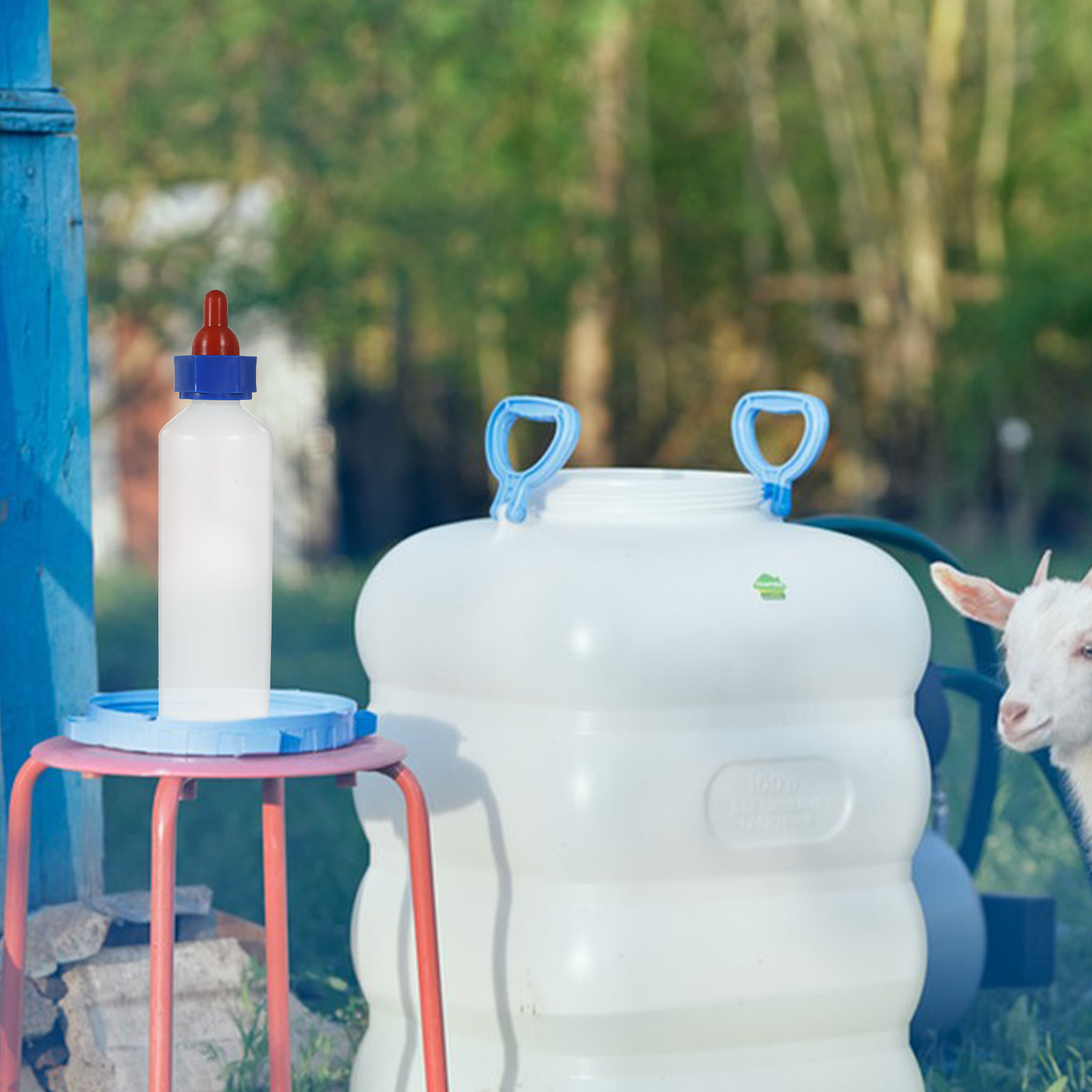 Goat Calf Nursing Bottle Feeder Small Livestock Feeding Animal Plastic Cow Feeders Baby Lamp Milk