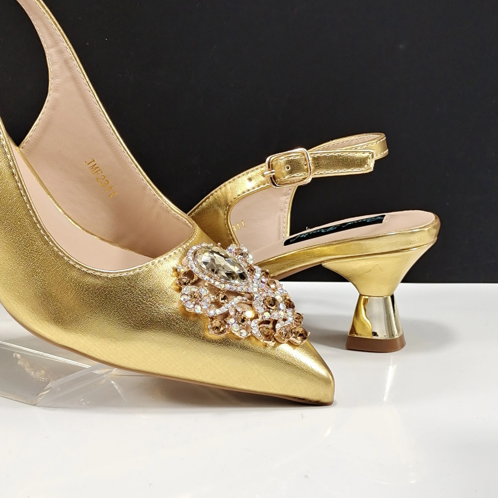 QSGFC Italian Rhinestone Decorative Womens Party Shoes and Special Bags High Heels and Dual Use Bags Womens Shoes 241011