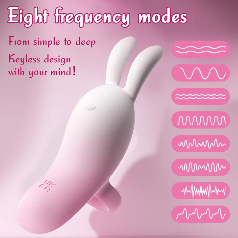 Female Ring Vibrator 8Mode Electric GSpot Clitoris Nipple Stimulator Innovative Touch Skin Button Sex Toy 241009