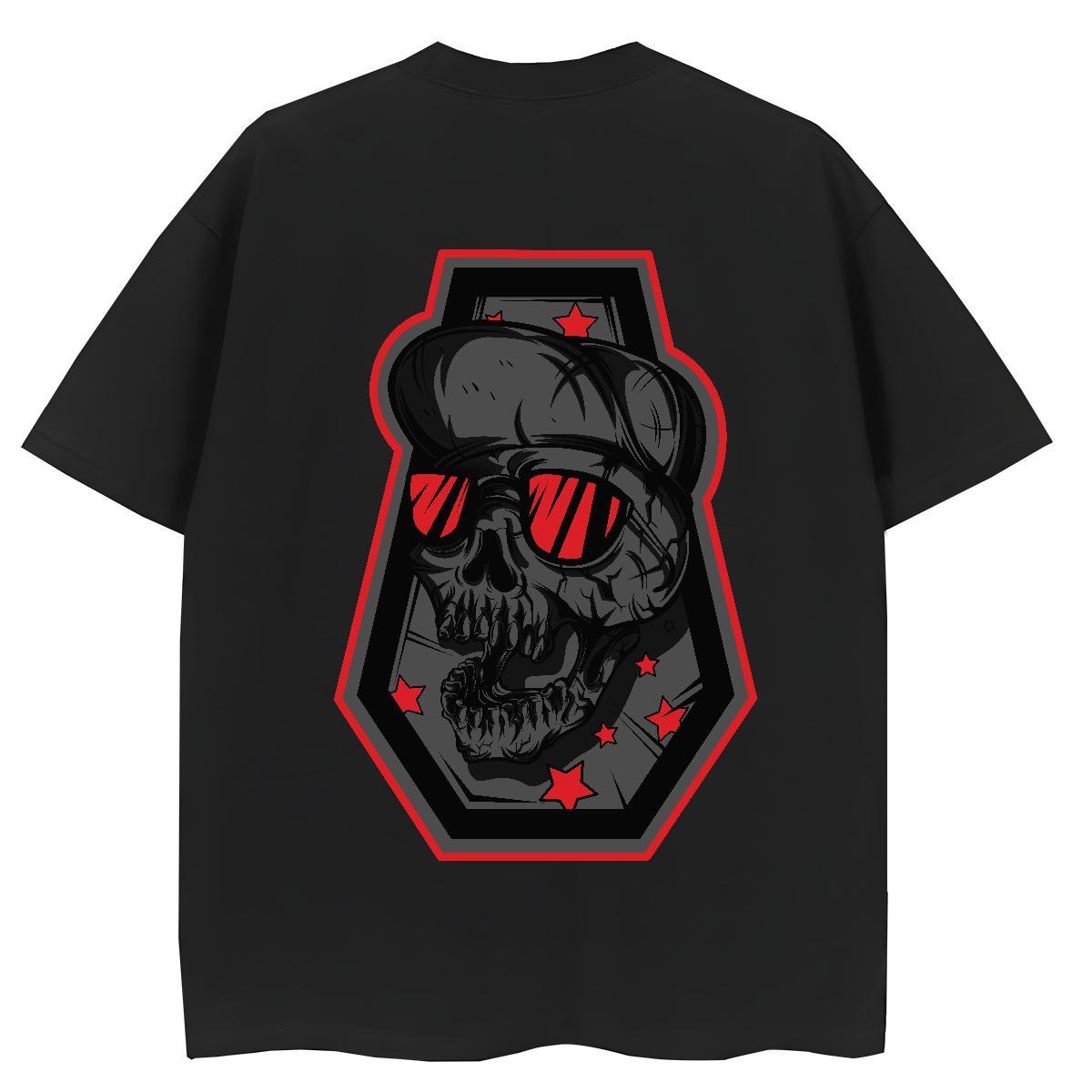 Factory Direct T Shirts Women 100% Cotton 230g Comfortable Street skull Lady T shirt Female Black Oversized Clothings