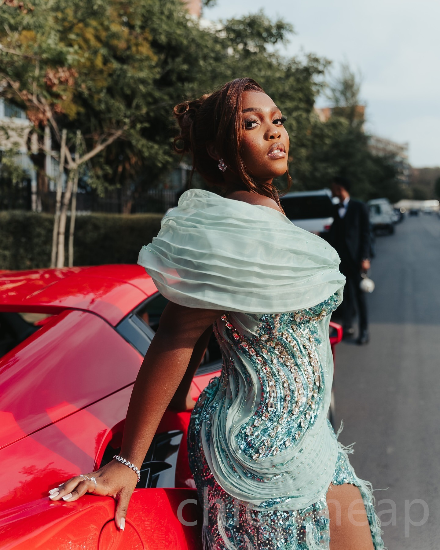 Aso Ebi 2024 Sage Prom Dresses Feather Rhinestones Sequined Lace Evening Formal Party Second Reception Birthday Gowns Dress For Special Occasions ZJ11